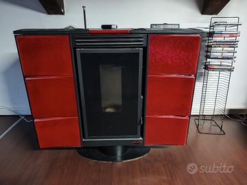 Stufa a pellet Extraflame modello Elisir Bordeaux 