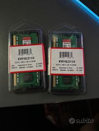 RAM Kingston ValueRAM KVR16LS11/4 4GB 1600 MHZ
