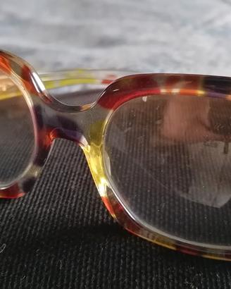 Occhiali super Vintage plastica, acetato