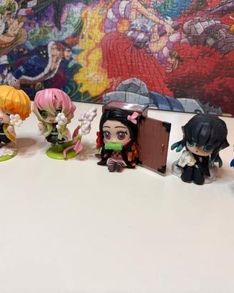 Action figure Chibi Demon Slayer - Modellini minia