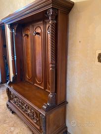 Mobile da ingresso appendiabiti e cassapanca