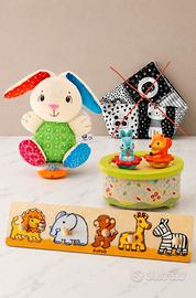 Lotto giochi neonato Peluche Chicco NUOVO, Djeco,