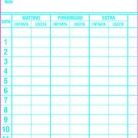 Set 300 cartellini mensili per TM900/UT800
