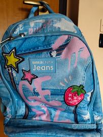 zaino tinta unita jeans 