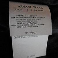 GIACCONE IN PELLE ORIGINALE nero ARMANI JEANS