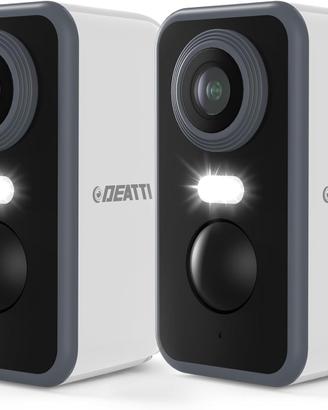 DEATTI Telecamera Wi-Fi Esterno/Interno Senza Fili