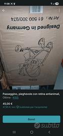 passegino con telo verde