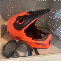 Casco mtb fox + mascherina