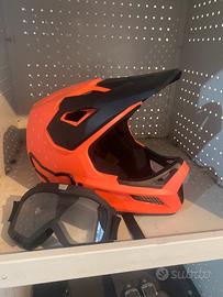 Casco mtb fox + mascherina