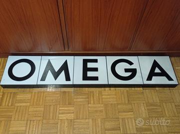 Omega insegna esterna vintage 