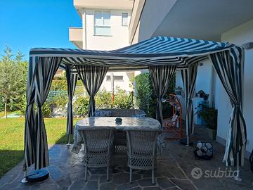 Gazebo 3x2 con tende 