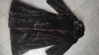 pelliccia visone nero tg 46