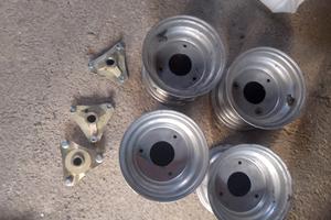 quad cerchi in ferro+tre mozzi