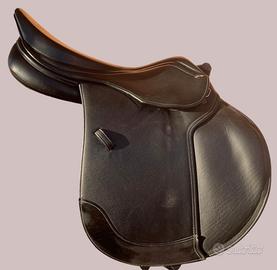 Sella da salto Ostacoli Nera misura 17