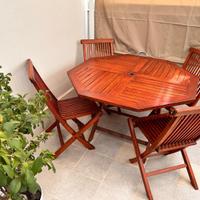 Tavolo + 4 sedie da esterno