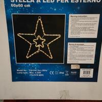 Stella di Natale con luci da esterno  