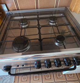 Cucina La Germania 4 fuochi + Forno a gas - Inox