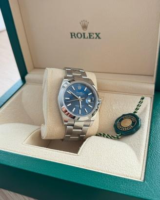 Rolex Datejust 41 Oyster 41mm 126300 blu  Full Set
