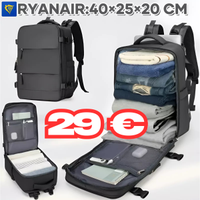 Zaino da Viaggio Compatibile Ryanair 40x20x25 PRO