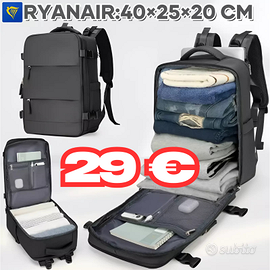 Zaino da Viaggio Compatibile Ryanair 40x20x25 PRO