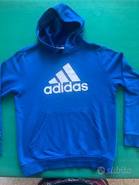 Felpa ADIDAS bluette garzata 13/14 anni