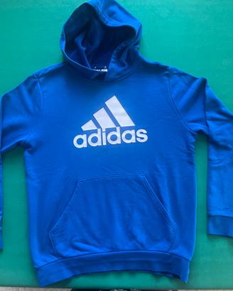 Felpa ADIDAS bluette garzata 13/14 anni