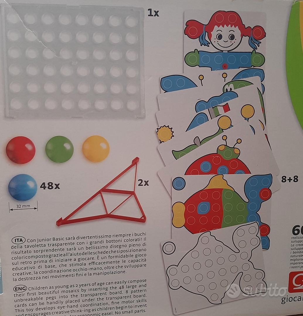 Fanta Color gioco Chiodini colorati educativo bambini Quercetti 2-5 anni