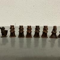 9 personaggi metallo vintage kinder