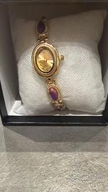 orologio elegante donna pietra viola