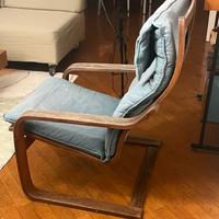 sedia poang ikea vintage + abatjour