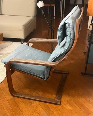 sedia poang ikea vintage + abatjour