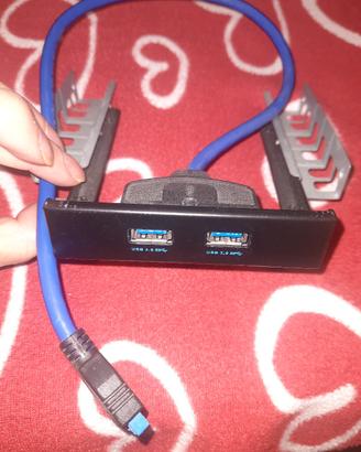 Pannello frontale USB 3.0 per Pc fisso 