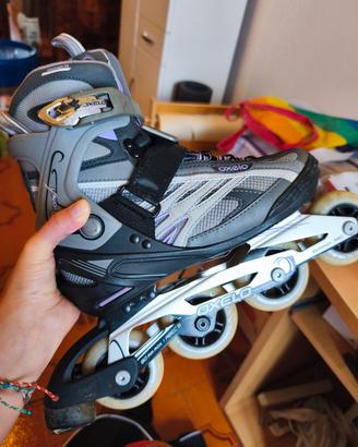 roller oxelo con la sua sacca a tracolla