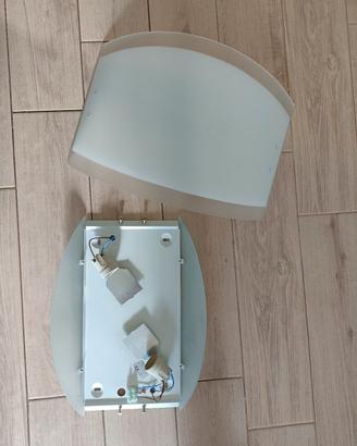 Set due plafoniere in vetro 45*34 e 32*23