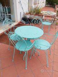 lotto da giardino sedie e tavolini