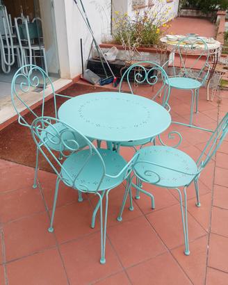 lotto da giardino sedie e tavolini