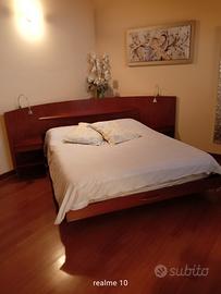  letto in ciliegio ad angolo matrimoniale.