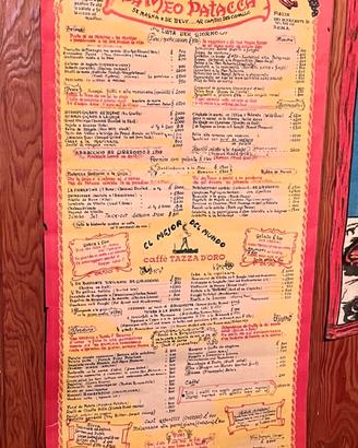 Menu originali anni ‘60/70 per arredo e collezione