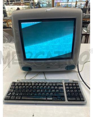 COMPUTER I MAC G3 APPLE 1998 BLU COMPLETO DI TASTI