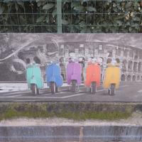 quadri su tela moderno con glitter 