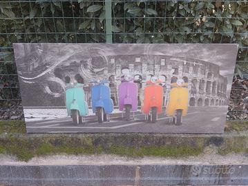 quadri su tela moderno con glitter 