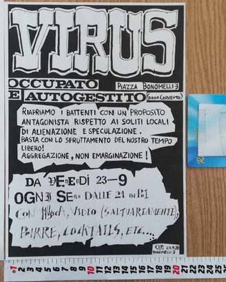 Locandina manifesto Centro Sociale Virus (poster)