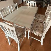 Tavolo allungabile Calligaris e 6 sedie