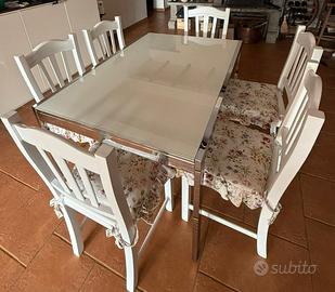 Tavolo allungabile Calligaris e 6 sedie