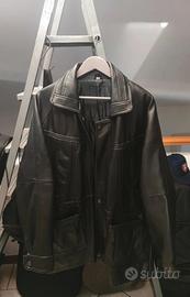 Giacca Di Pelle nera vintage anni 80/90
