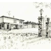 Capannone con Villa, Giardino e Uliveto