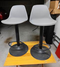Coppia di sgabelli stile bar