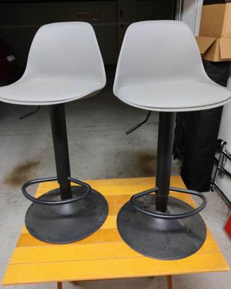Coppia di sgabelli stile bar