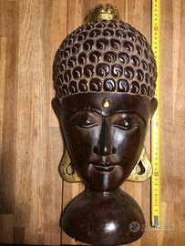 Viso buddha legno