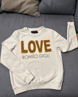 Felpa bianca Romeo Gigli